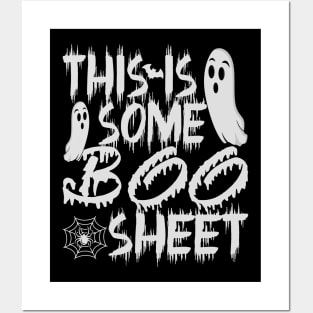 This is Some Boo Sheet white halloween ghost 2023 Posters and Art